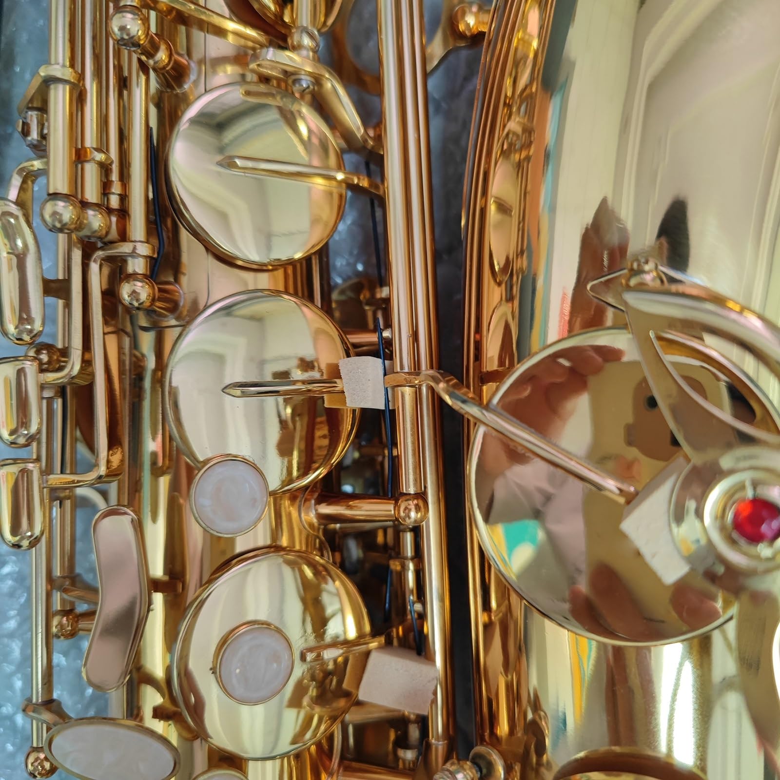 Amazon | プロフェッショナル サックス 真鍮製金メッキBキー